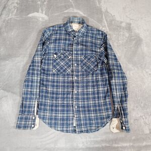 rag & bone Blue Plaid Casual Button Down Shirt